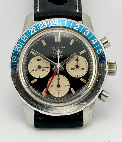 Vintage heuer autavia gmt - heuer,